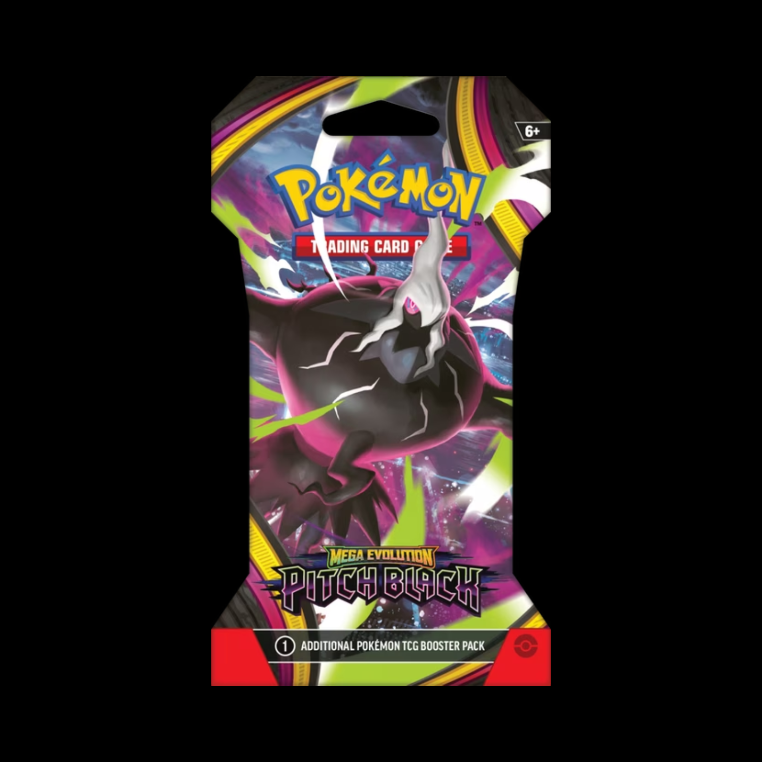 Pokemon Mega Evolution Pitch Black Sleeved Booster Pack