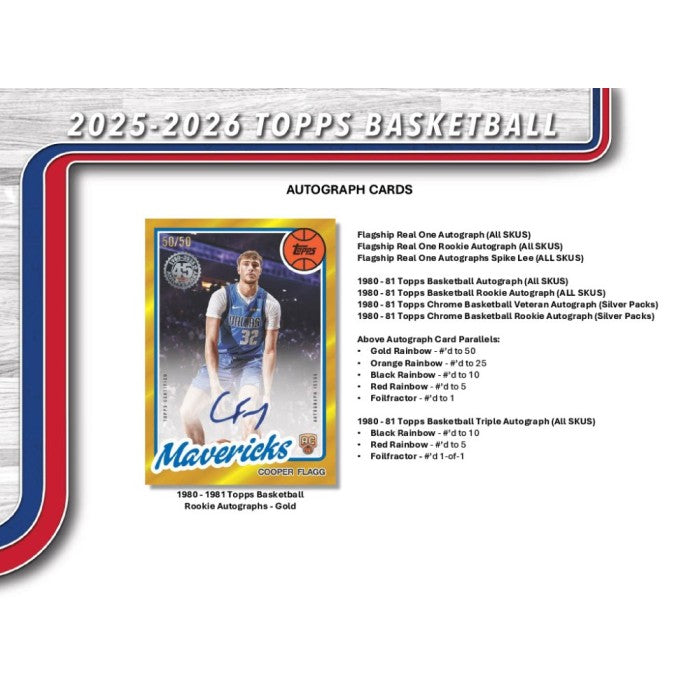 2025/26 Topps Flagship Basketball Hobby Box