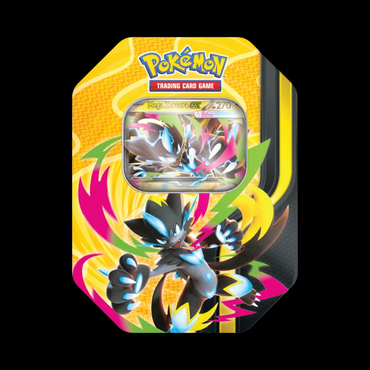 Pokemon Mega Forces Tin Mega Zeraora (Ships August 28th)