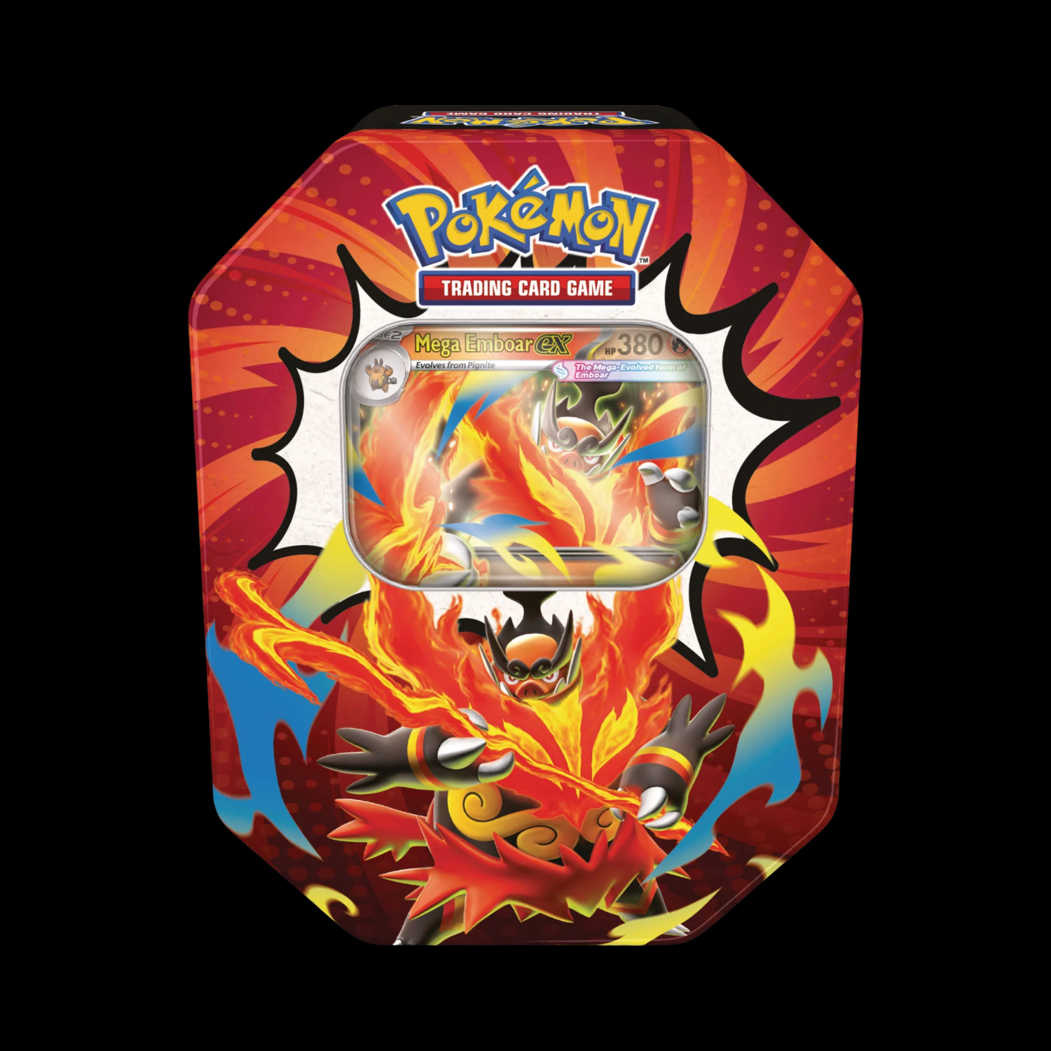 Pokemon Ascended Heroes Mega Emboar EX Tin (Ships August 28th)