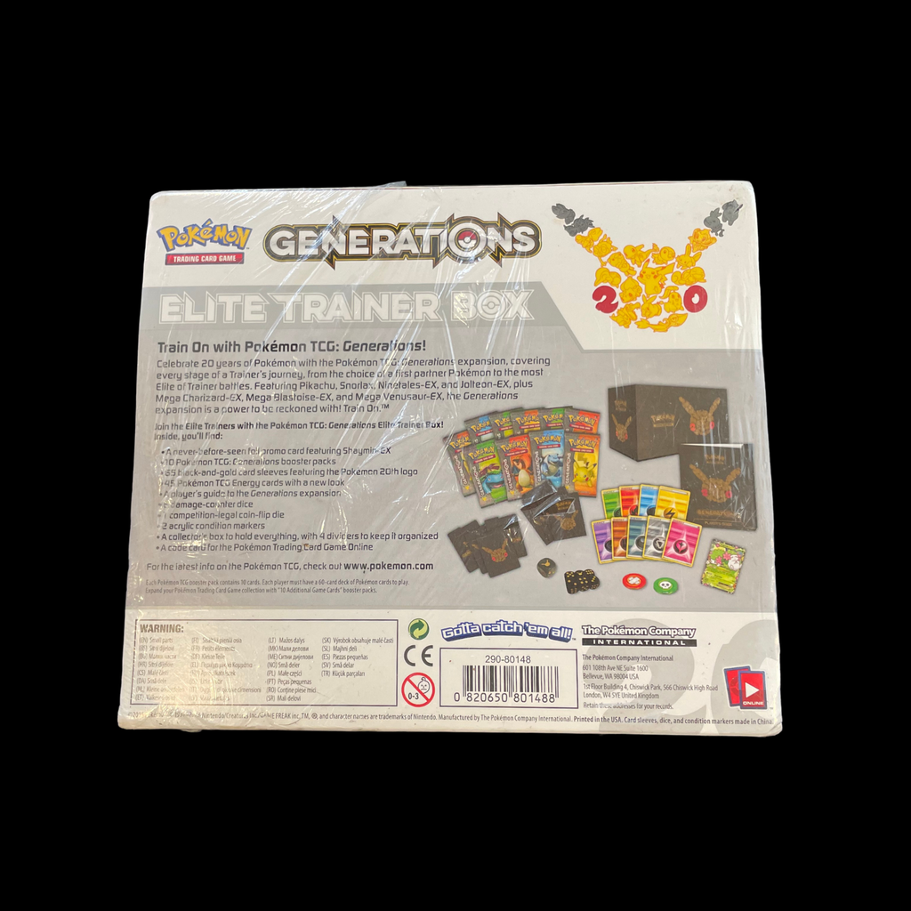 Pokemon Generations 20th Anniversary Elite Trainer Box 2016 (Ripped Seal)