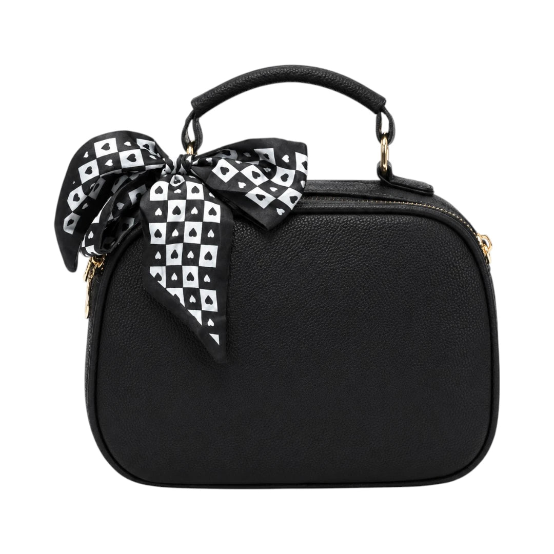 The Lady Cartel Elegant Black Accent Tote Bag for Women