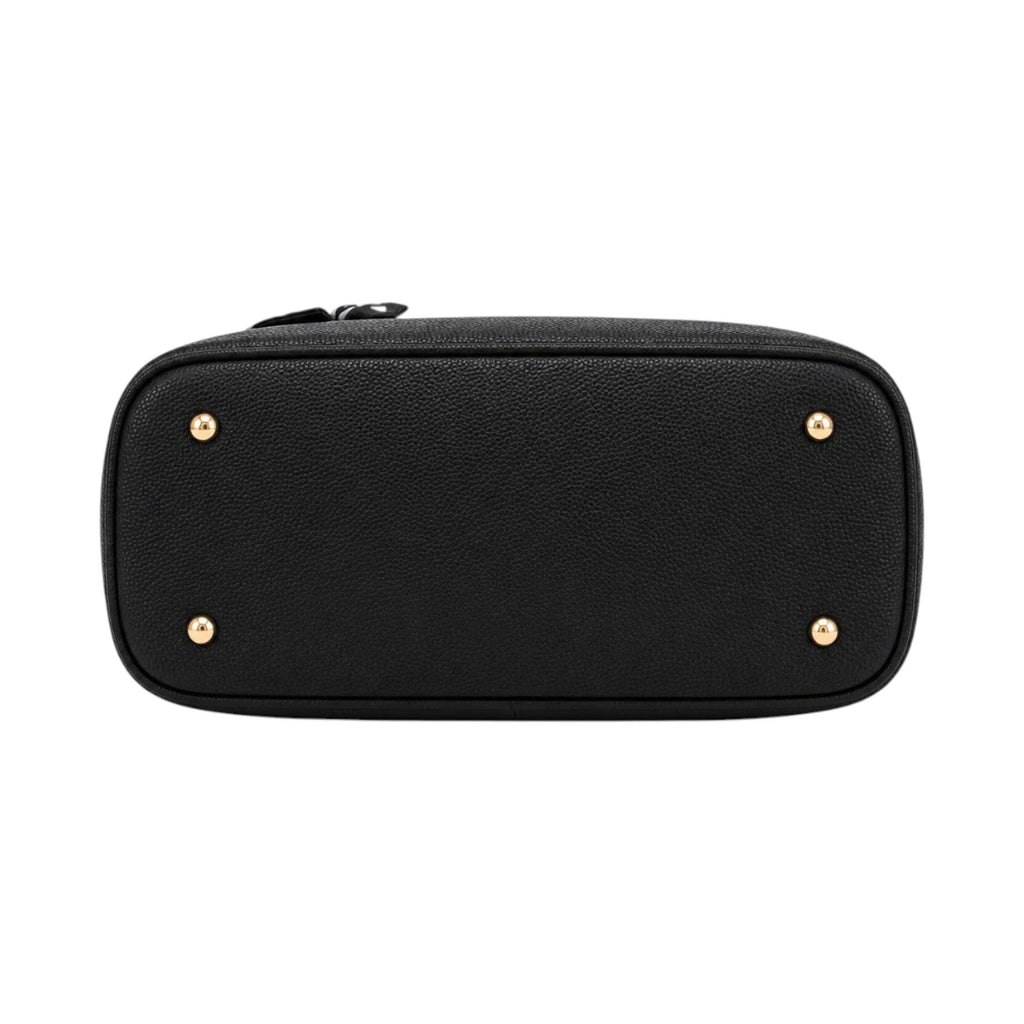 The Lady Cartel Elegant Black Accent Tote Bag for Women