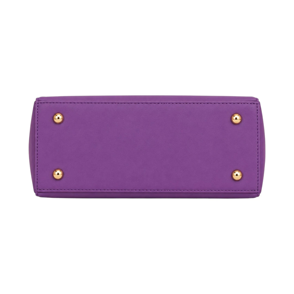 The Lady Cartel Purple Quilted Studded Tote Bag for Women