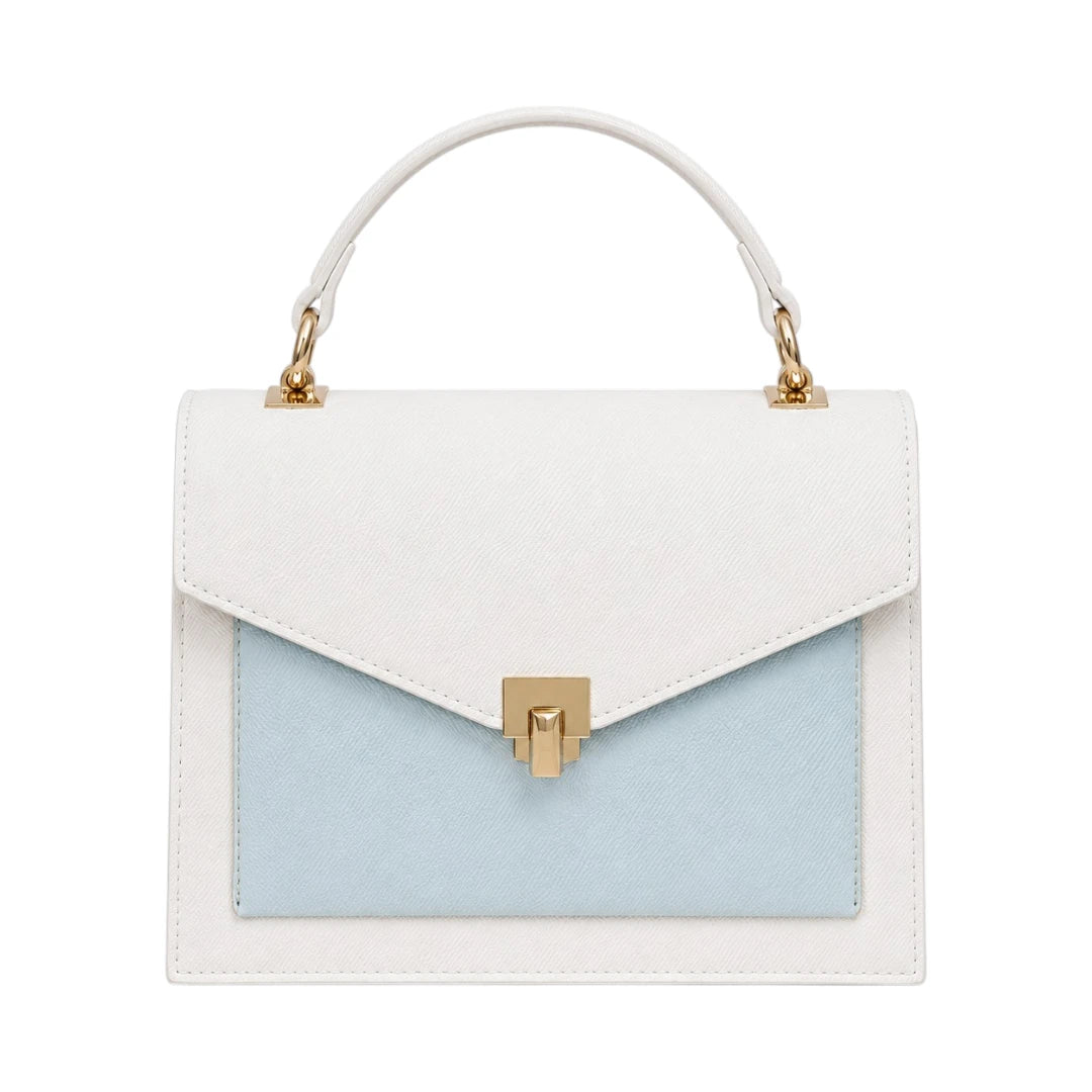 The Lady Cartel White Structured Tote Bag for Women