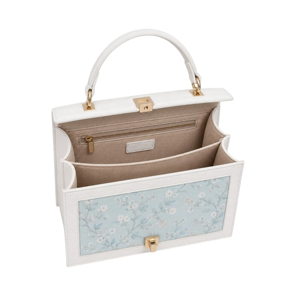 The Lady Cartel White Structured Tote Bag for Women