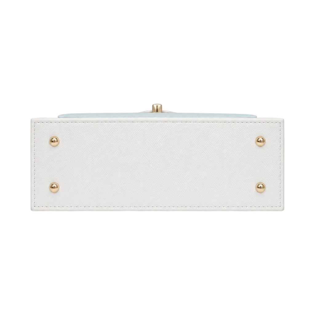The Lady Cartel White Structured Tote Bag for Women
