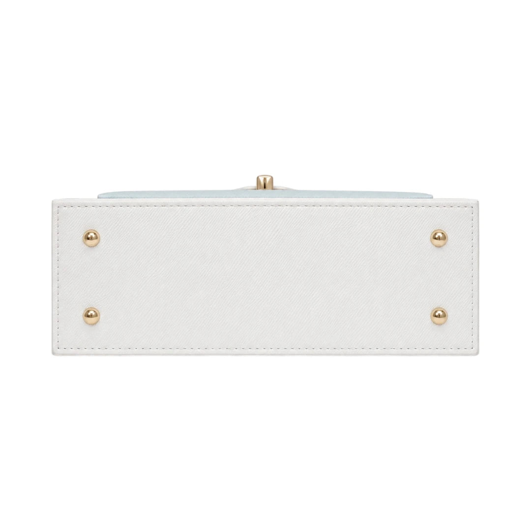 The Lady Cartel White Structured Tote Bag for Women