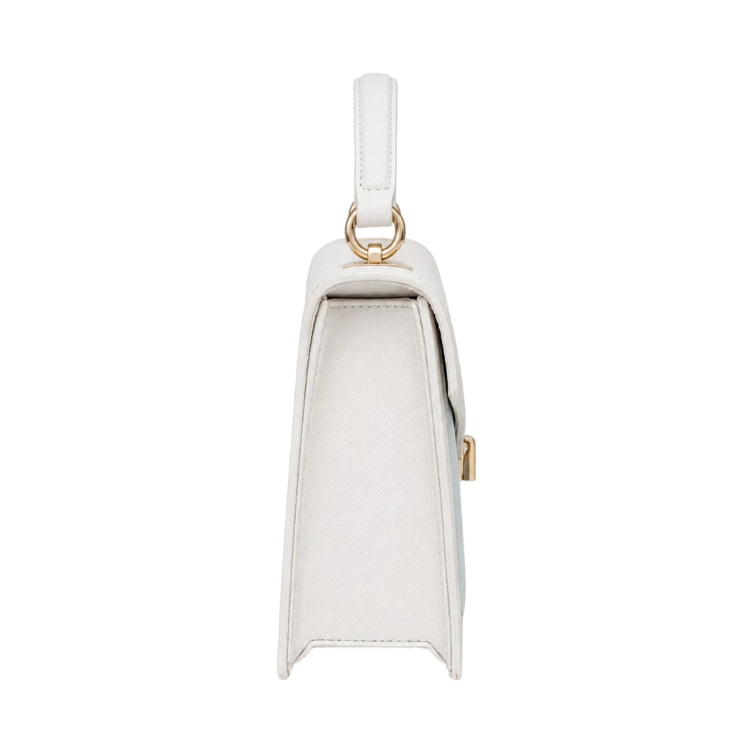 The Lady Cartel White Structured Tote Bag for Women